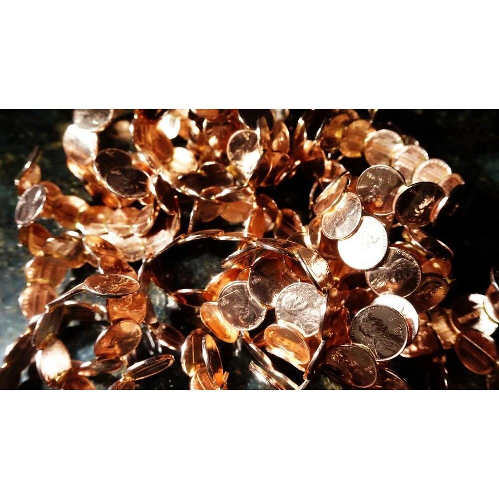 WHOLESALE Lot of 12 assorted REAL COPPER Lincoln Penny Bracelets - Free Shipping